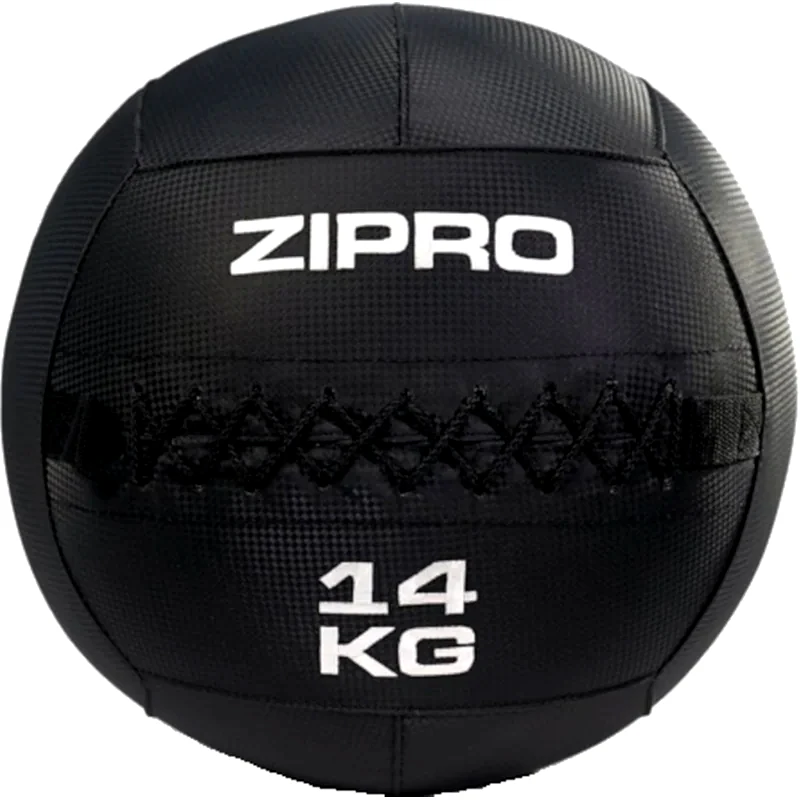 ZIPRO Μπάλα Wall Zipro Κατάλληλη για Ενδυνάμωση 14 kg 35 cm από PVC - Μαύρο