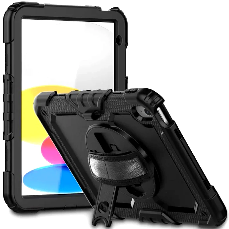 TECH-PROTECT Θήκη Tablet Apple iPad 10.9 - Tech-Protect Solid 360 Με Λαβή/Backstand/Ζώνη Μεταφοράς - Μαύρο