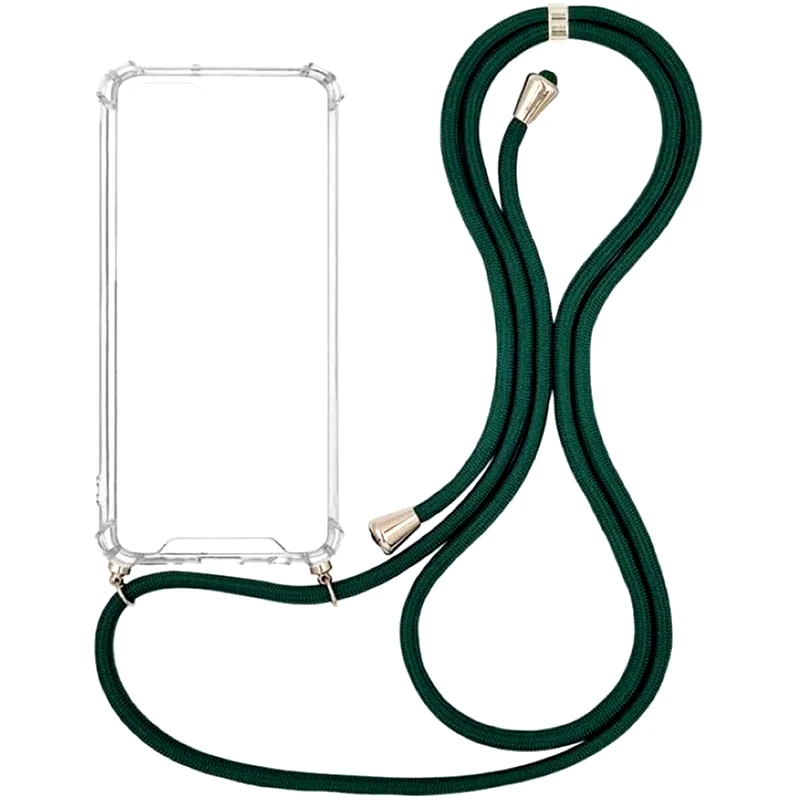 Θήκη Xiaomi Poco F3/Mi 11i - Sonique Armor Clear Με Κορδόνι - Πράσινο φωτογραφία