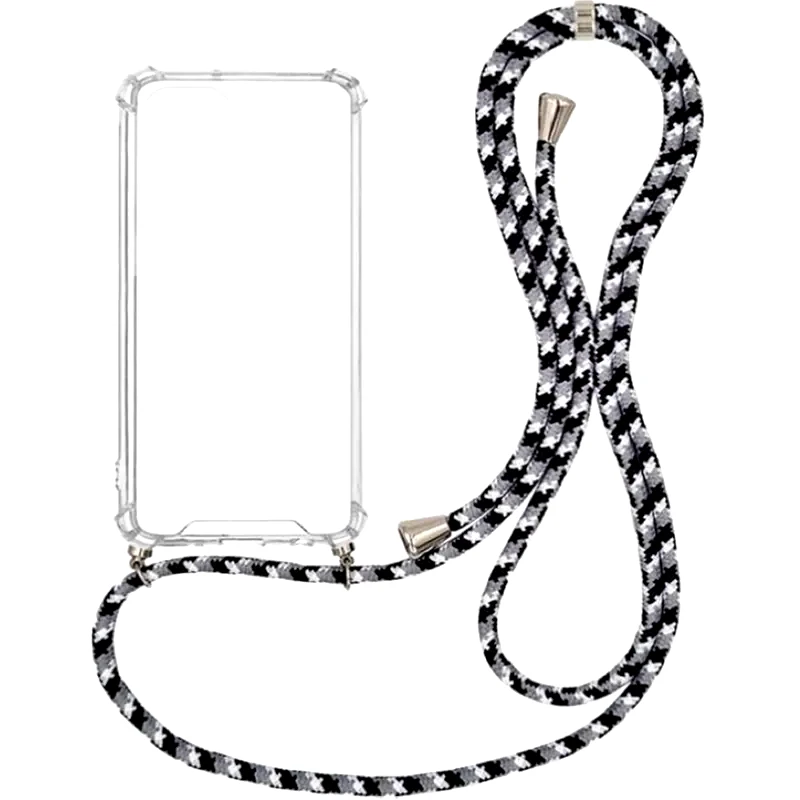 Θήκη Xiaomi Poco F3/Mi 11i - Sonique Armor Clear Με Κορδόνι - Μαύρο φωτογραφία