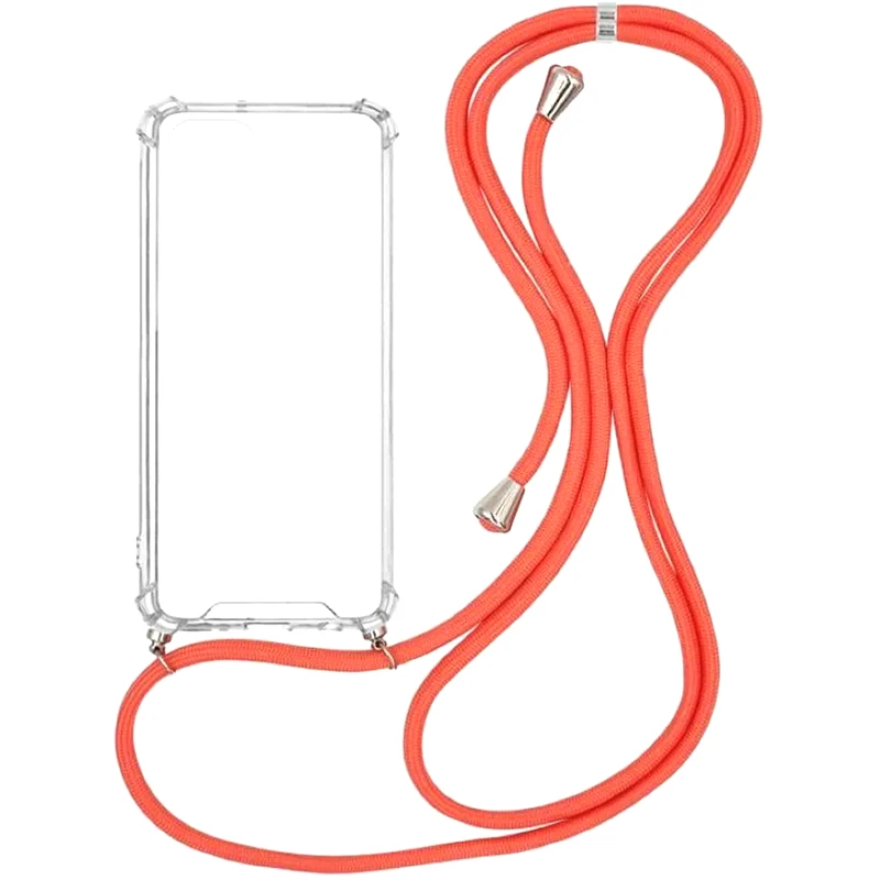 Θήκη Xiaomi Poco F3/Mi 11i - Sonique Armor Clear Με Κορδόνι - Πορτοκαλί φωτογραφία