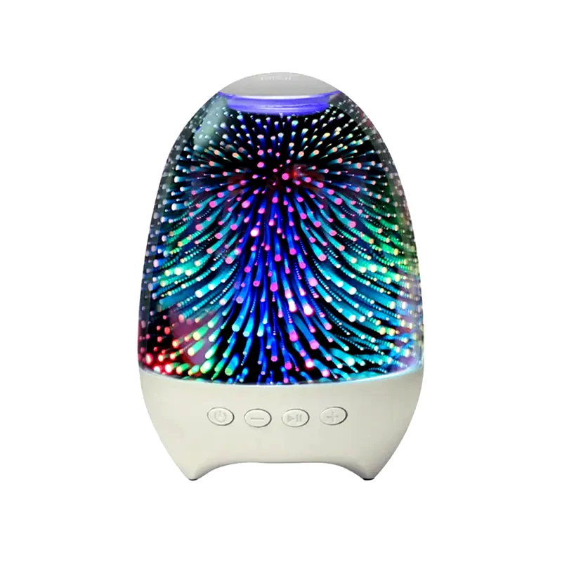 MEDIA WAVE Επαναφορτιζόμενη Λάμπα Αφής Led Media Wave με Ηχείο Bluetooth 3.7v - Πολύχρωμο