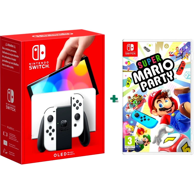 NINTENDO Nintendo Switch OLED Model White Super Mario Party