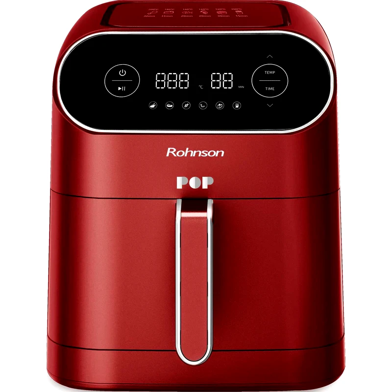 ROHNSON ROHNSON R-2859R Pop με Αποσπώμενο Κάδο 1800 W 7 L Κόκκινο Φριτέζα Αέρος