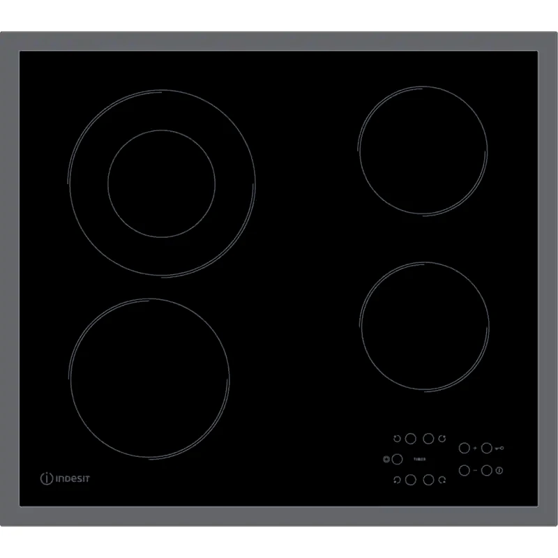 INDESIT INDESIT RI 261 X F104300 58 cm Μαύρo Εστία Κεραμική Αυτόνομη
