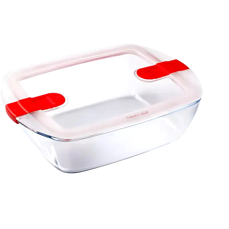 PYREX Φαγητοδοχείο Pyrex Cook Heat 2.5 Lt - Διάφανο/Κόκκινο
