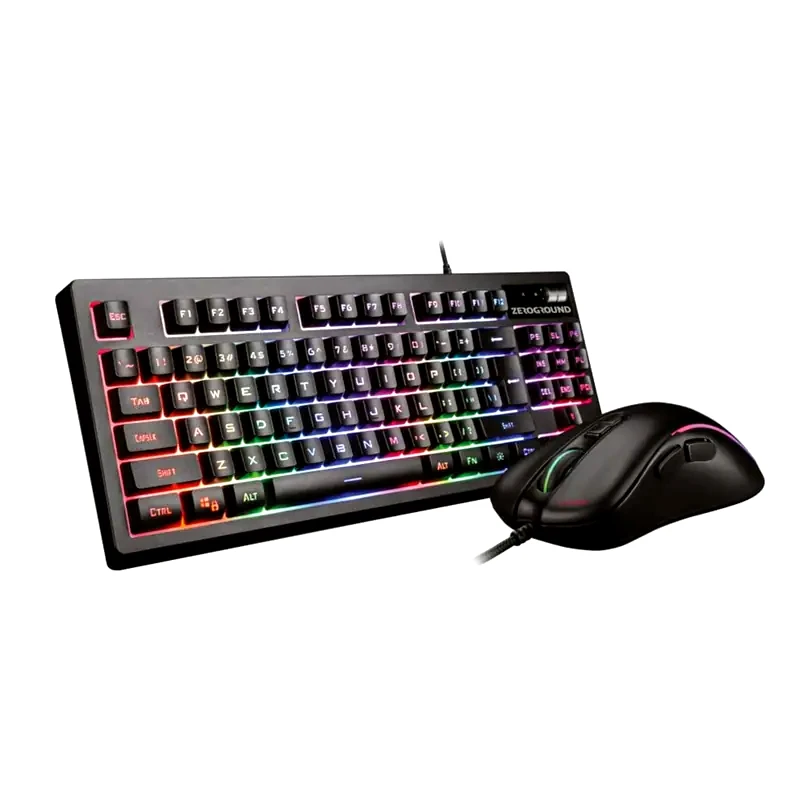 ZEROGROUND Zeroground KB-1800GUMS Aochi Σετ Gaming Πληκτρολόγιο Tenkeyless Διαθέτει Ποντίκι (US)
