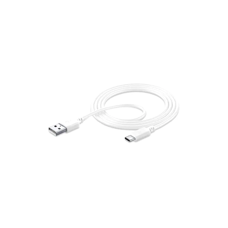 Καλώδιο δεδομένων Cellular Line Usb to Usb-C 1.2m - White