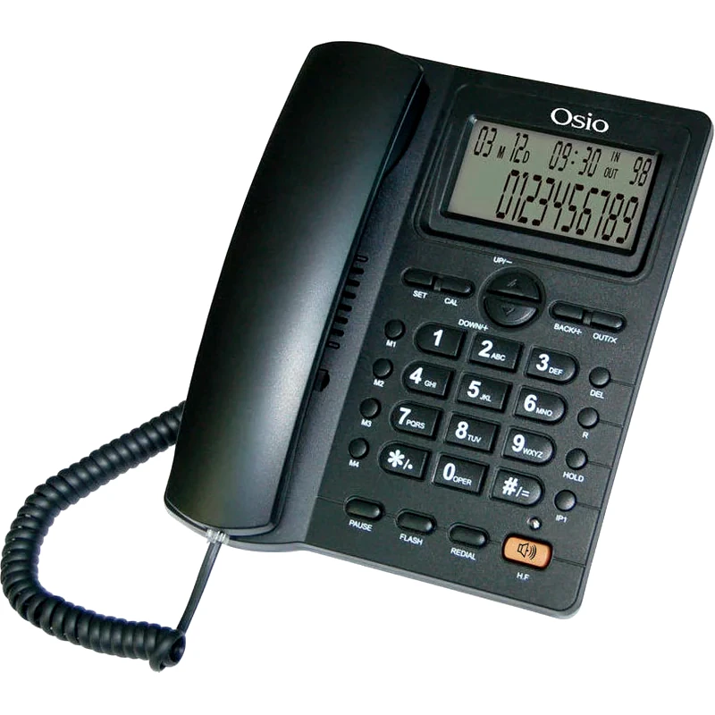 OSIO Ενσύρματο Τηλέφωνο Osio OSW-4710B - Μαύρο