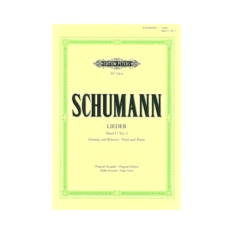 EDITION PETERS Schumann - Lieder Band 1, High Voice (voice - Piano)
