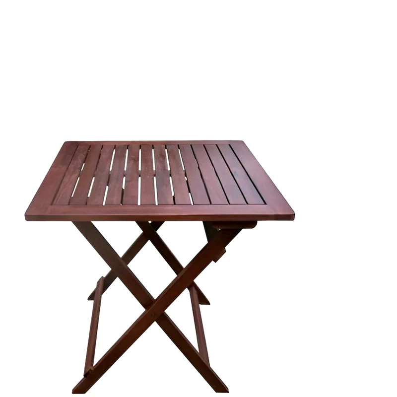 WOODWELL Τραπέζι Εξωτερικού Χώρου Woodwell Ξύλινο 60x60 cm - Καφέ