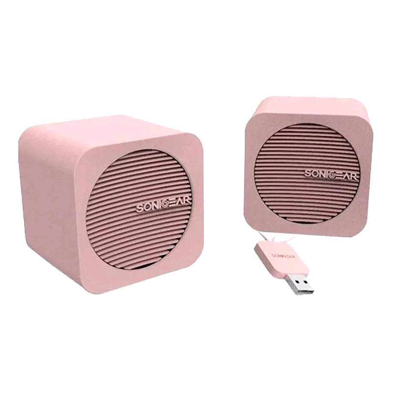 SONIC GEAR Ηχεία 2.0 Sonic Gear BlueCube 5W - Peach