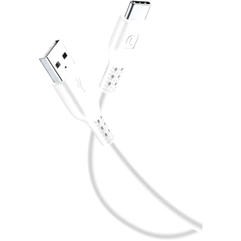 Καλώδιο δεδομένων Cellular Line Power Usb to Usb-C 0.6m - White