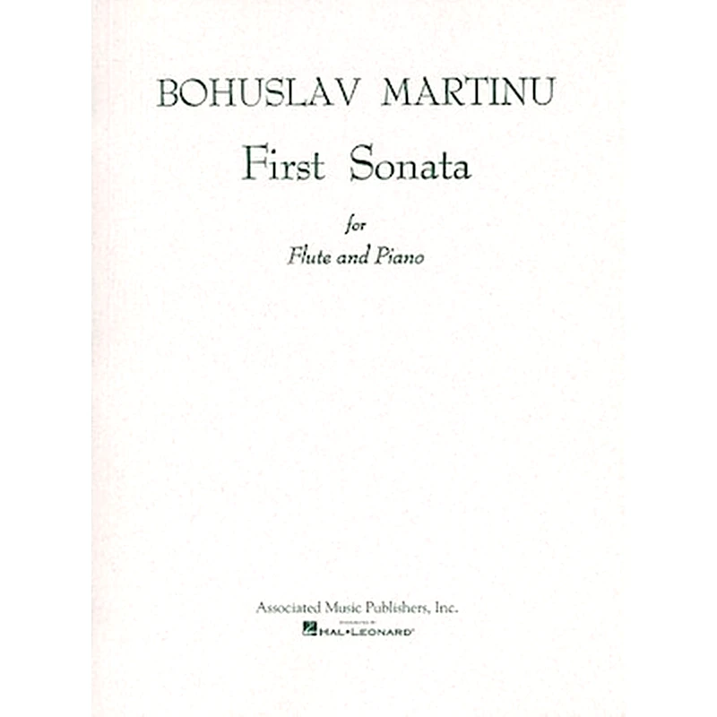 G. SCHIRMER Martinu - First Sonata Flute - Piano