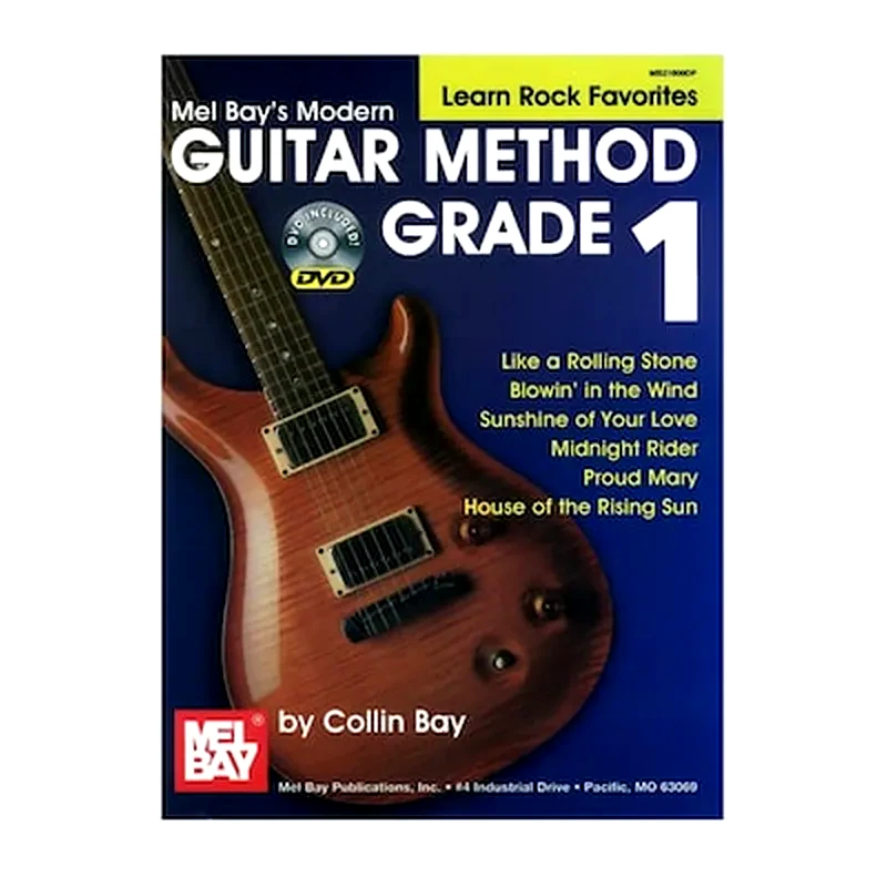 MELBAY Collin Bay - Guitar Method Grade 1, Learn Rock Favorites - Dvd