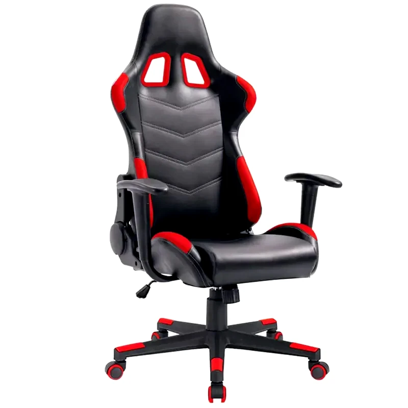 WOODWELL Καρέκλα Gaming Γραφείου Woodwell BF9150 από Τεχνητό Δέρμα - Μαύρη/Κόκκινη