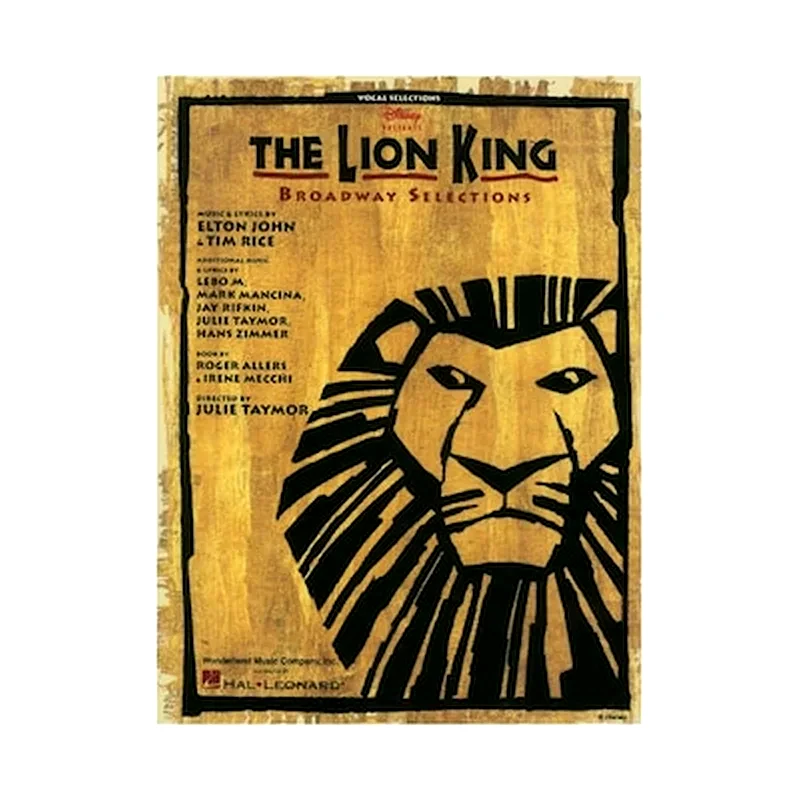 HAL LEONARD Hal Leonard The Lion King Broadway Selections Βιβλίο Για Πιάνο, Κιθάρα, Φωνή