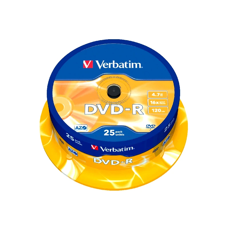 Δίσκοι CD/DVD Verbatim DVD-R 4.7GB 25τμχ