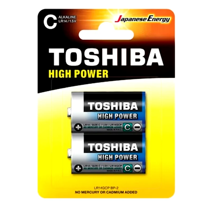 TOSHIBA Toshiba Αλκαλικές Μπαταρίες LR14 C 1.5V 2τμχ