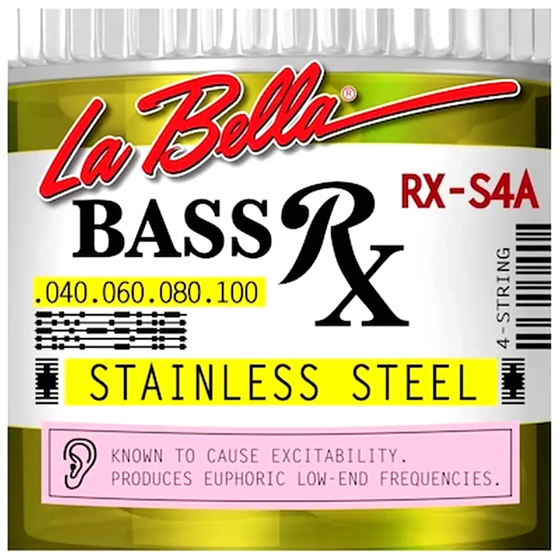 LA BELLA Σετ 4 Χορδές Ηλεκτρικού Μπάσου La Bella Bass Rx Stainless Steel 045-100