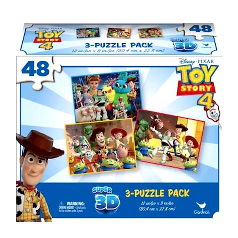 Spin Master Spin Master 3 Different Lenticula Puzzles Toy Story4 (6052966)