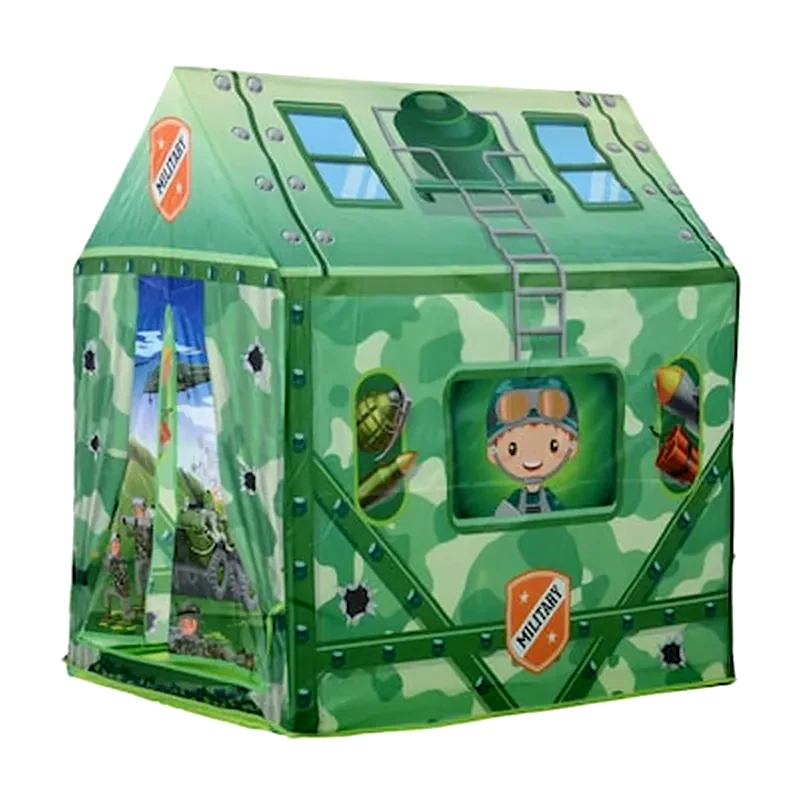 HOMCOM Παιδική Σκηνή 93 X 69 X 103 Cm Camouflage Play Χρώματος Πράσινο Homcom 345-009