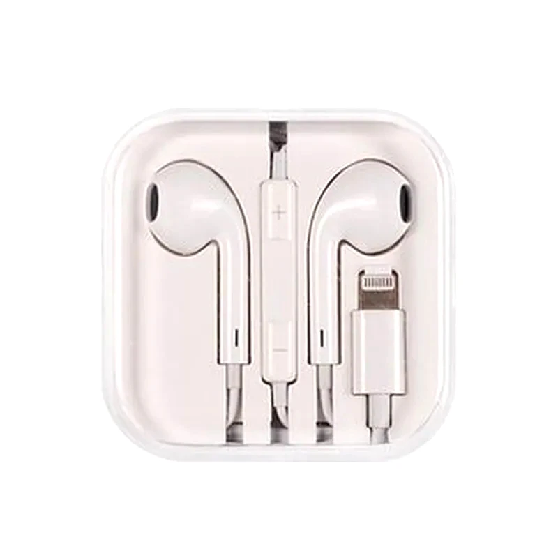 MEGA BASS Ακουστικά Handsfree Mega Bass Lightning - Λευκό