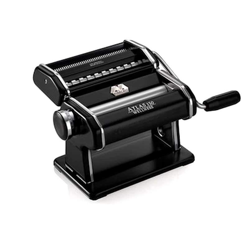 ΜARCATO Marcato Atlas150 Design Μηχανή Φύλλου 20x20x15.5cm Max Πλάτος Ζύμης 15cm Βάρος 1.68kg Μαύρο Ιταλίας