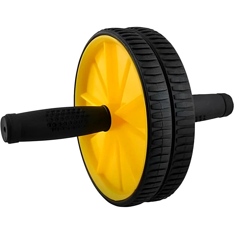 OEM Ρόδα Κοιλιακών Abdominal Wheel Stability με Στρώμα Γυμναστικής - Μαύρο/ Κίτρινο