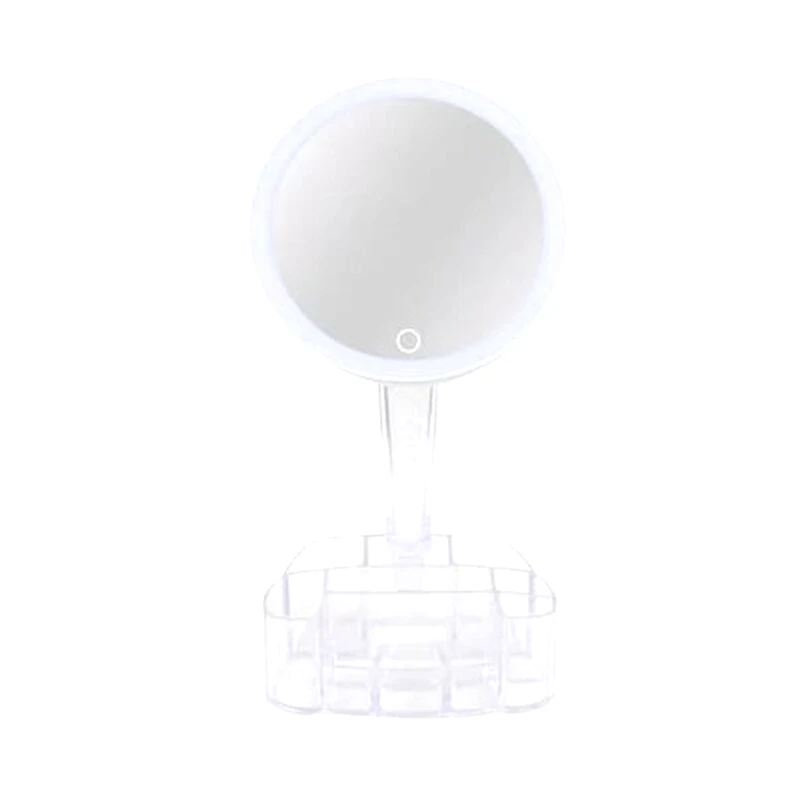 OEM Καθρέπτης Μακιγιάζ με Φωτισμό LED και Βάση - Διάφανο