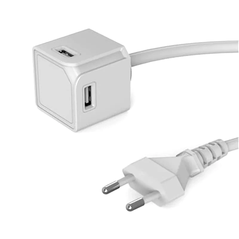ALLOCACOC Πολύπριζο Allocacoc 4x Usb cube 1.5m - Λευκό