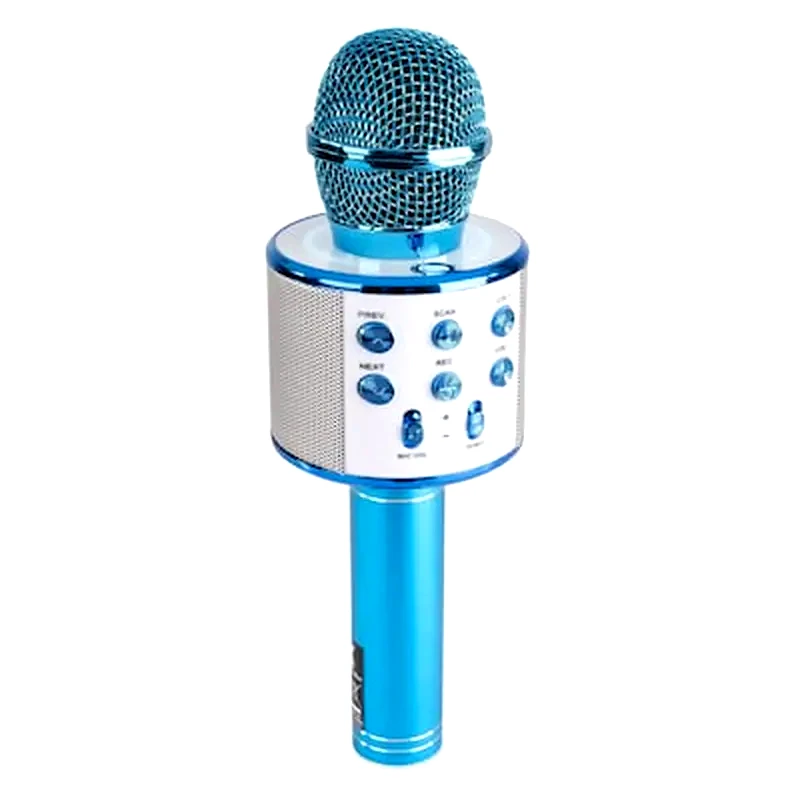 MAX Μικρόφωνο Karaoke Max Km01 Με Ηχείο - Blue