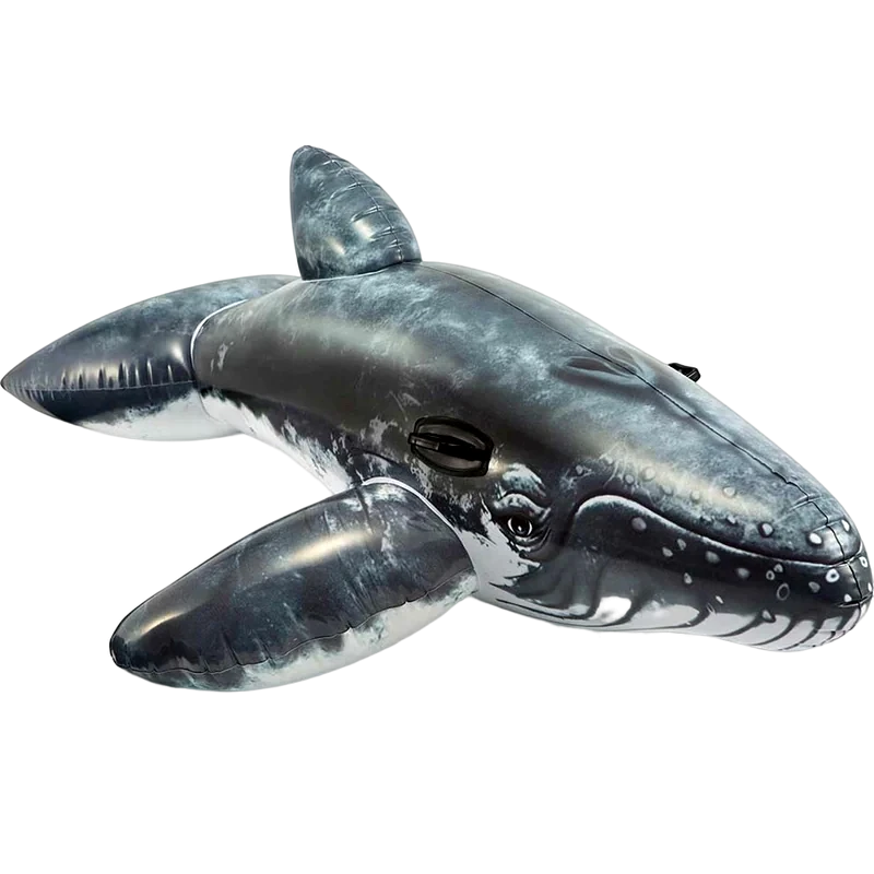 INTEX Παιδικό Φουσκωτό Παιχνίδι Θαλάσσης Intex Φάλαινα 201 cm - Γκρι