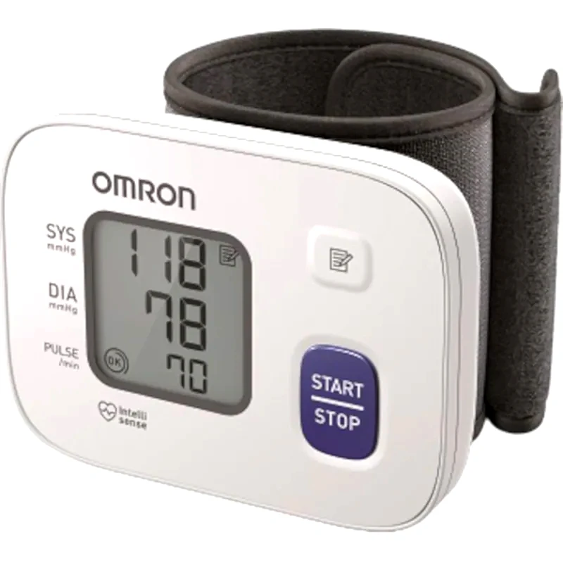 Ψηφιακό Πιεσόμετρο Καρπού OMRON RS2 HEM-6161-E Υπεραυτόματο με Ανίχνευση Αρρυθμίας Λευκό