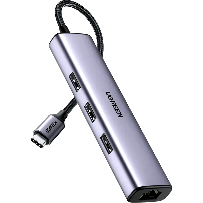 UGREEN Ugreen 60600 CM475 USB Hub 4-Port USB 3.0 συμβατό με USB-C