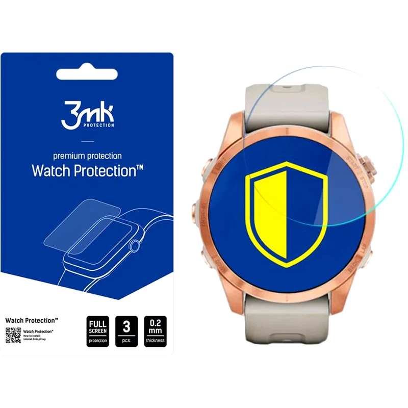 3MK Προστασία Οθόνης 3MK Watch ARC για Garmin Fenix 7s (3τμχ)