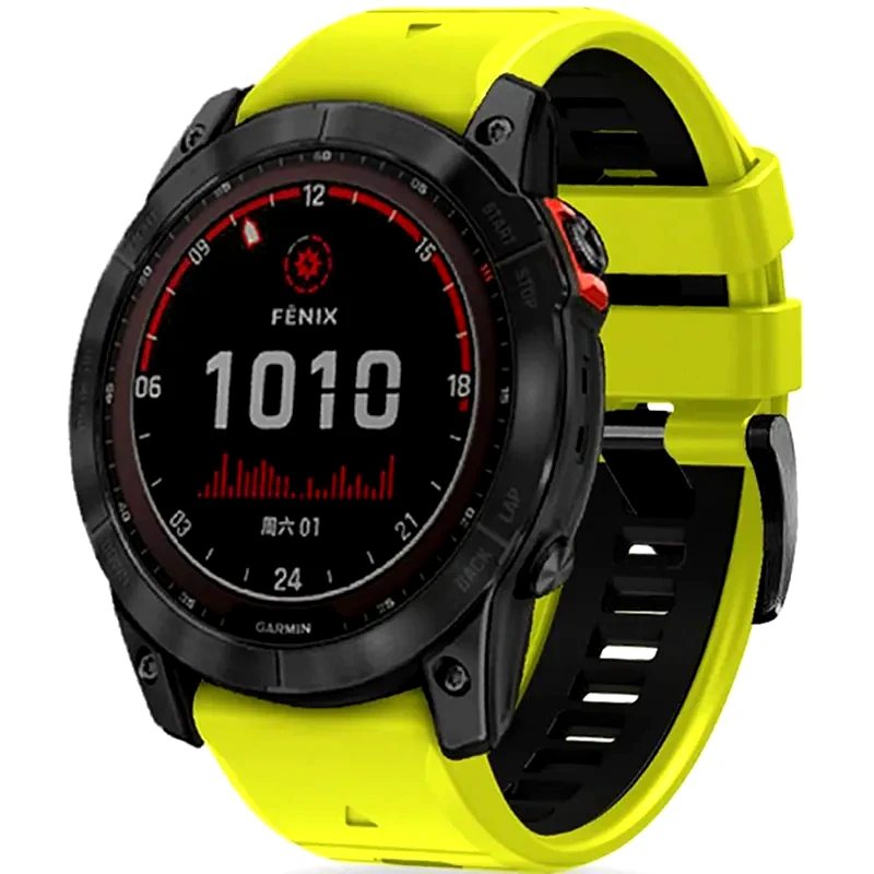 Λουράκι Tech-Protect Iconband Pro για Garmin Fenix 3/5X/3HR/5X Plus/6X/6X Pro/7X - Lime / Black φωτογραφία