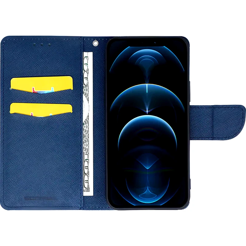 SONIQUE Θήκη Samsung Galaxy A34 - Sonique Trend Book - Σιέλ/Σκούρο Μπλε