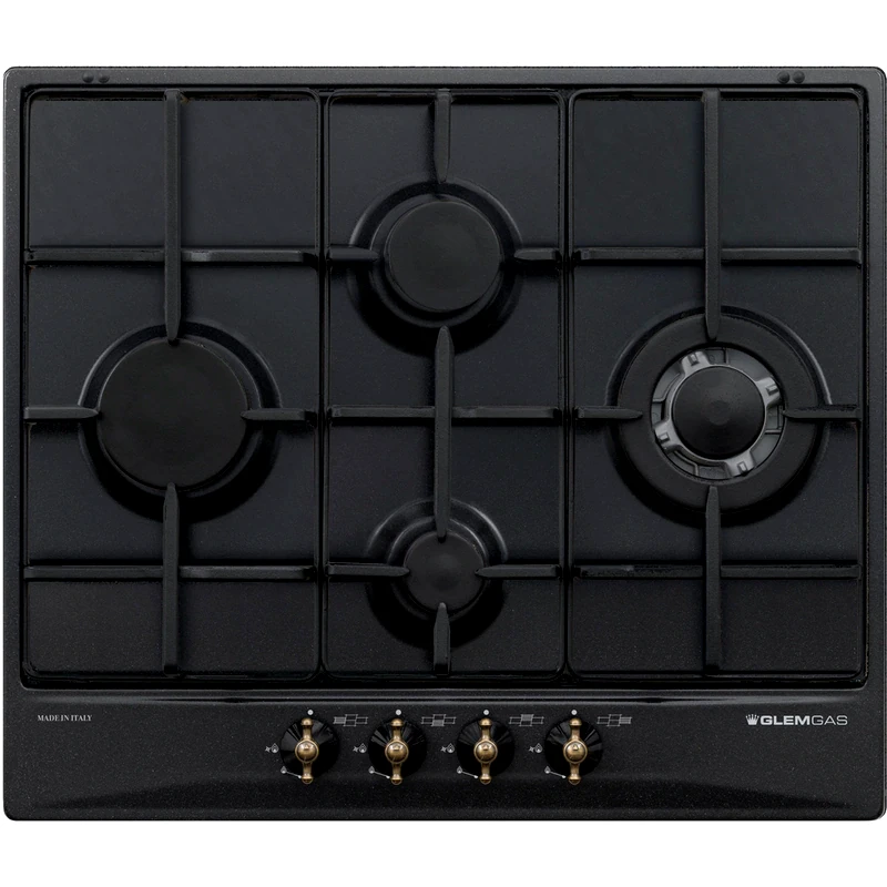 GLEM GAS GLEMGAS GT645AN (GPL) 58.5 cm Μαύρο Εστία Υγραερίου Αυτόνομη