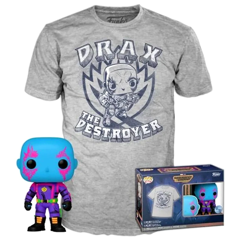 FUNKO Funko Pop! Box - Marvel Guardians of the Galaxy - Drax POP! με T-Shirt (XL)