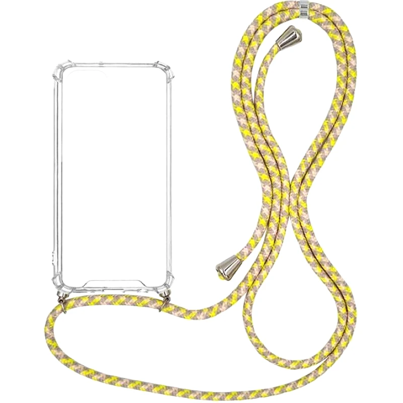 SONIQUE Θήκη Xiaomi Poco F3/Mi 11i - Sonique Armor Clear Με Κορδόνι - Κίτρινο
