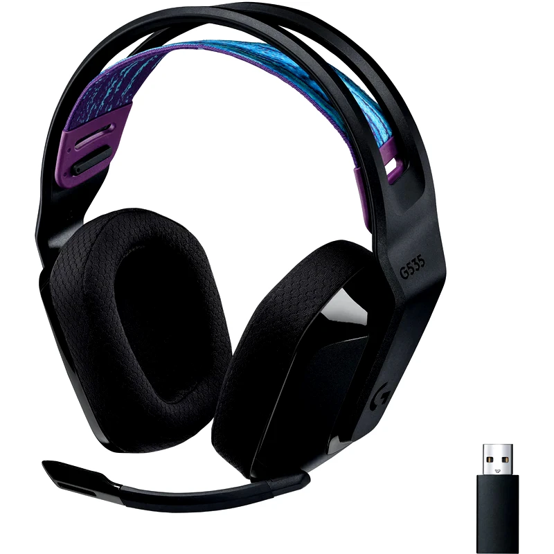 Logitech G G535 Lightspeed Gaming Ασύρματα Ακουστικά USB-C/2.4 GHz - Μαύρα φωτογραφία