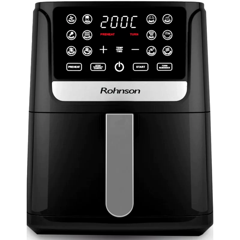 ROHNSON ROHNSON MOD R-2828 με Αποσπώμενο Κάδο 1500 W 4.2 L Μαύρο Φριτέζα Αέρος