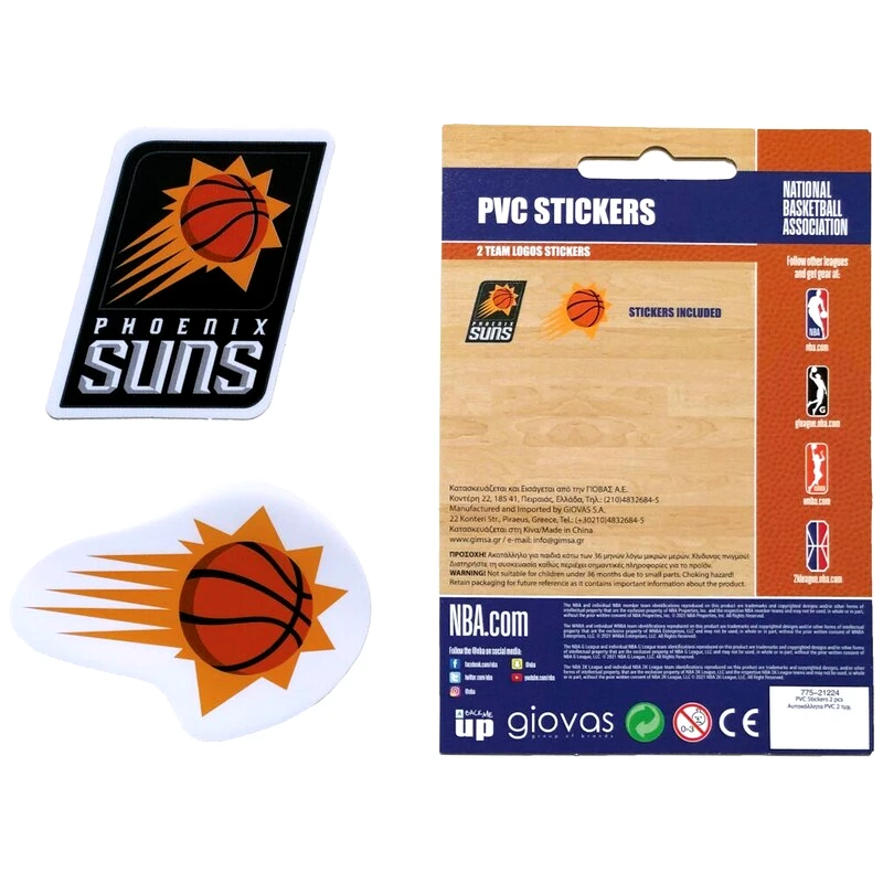 GIM Αυτοκόλλητα NBA PVC Logos - Phoenix Suns