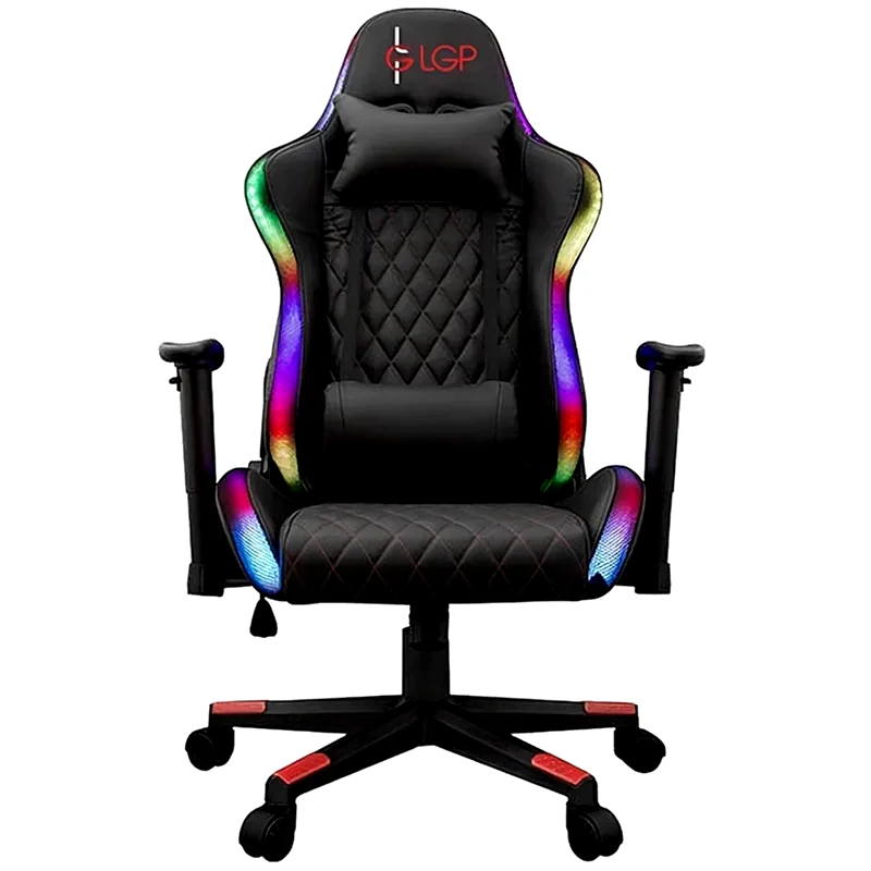 LGP Καρέκλα Gaming Lamtech LGP Thunderbolt RGB από Τεχνητό Δέρμα - Μαύρη