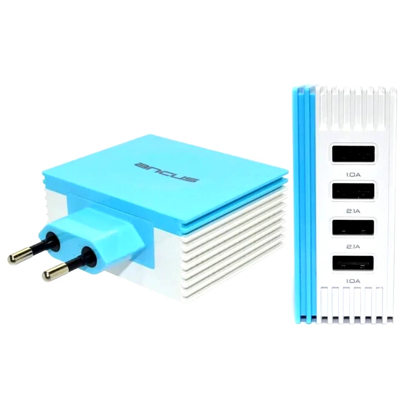 ANCUS Φορτιστής Πρίζας Ancus Multi Charger 4x Usb 4.2A - Blue