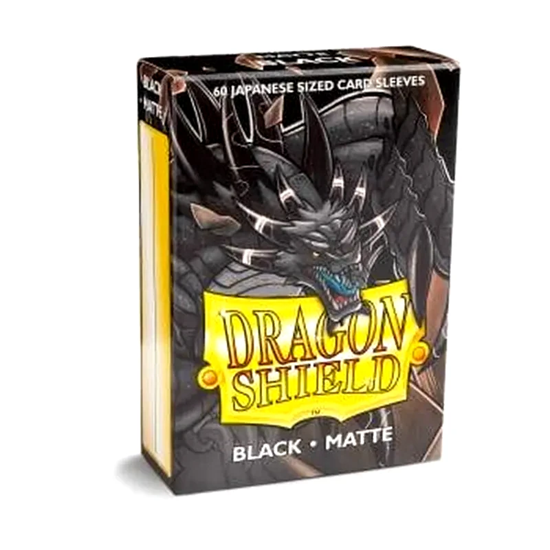DRAGON SHIELD Ygo Dragon Shield Sleeves Japanese Small Size - Matte Black (box Of 60)