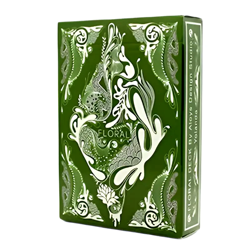 BICYCLE Floral Green Deck By Aloy Studios - Τράπουλα