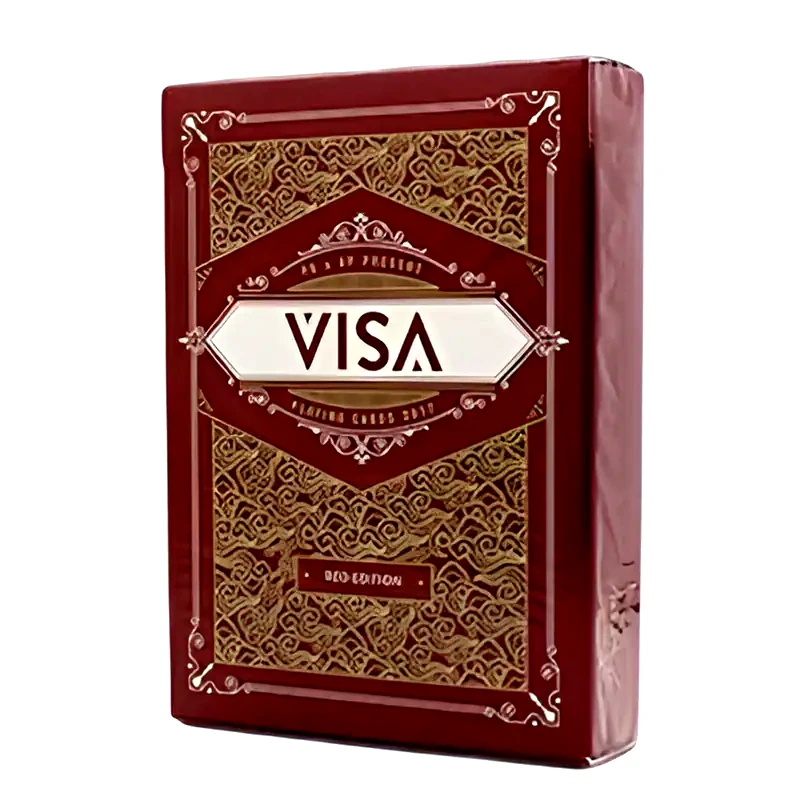BICYCLE Visa Red Deck By Patrick Kun And Alex Pandrea - Τράπουλα