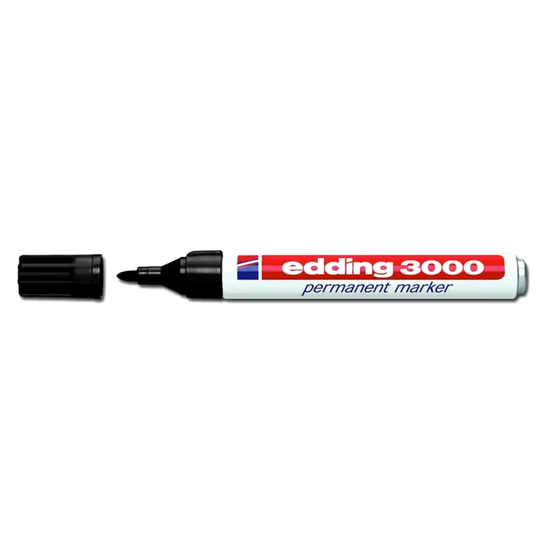 EDDING Μαρκαδόρος Ανεξίτηλος Edding 3000 Μαύρο 1.5-3.0 mm